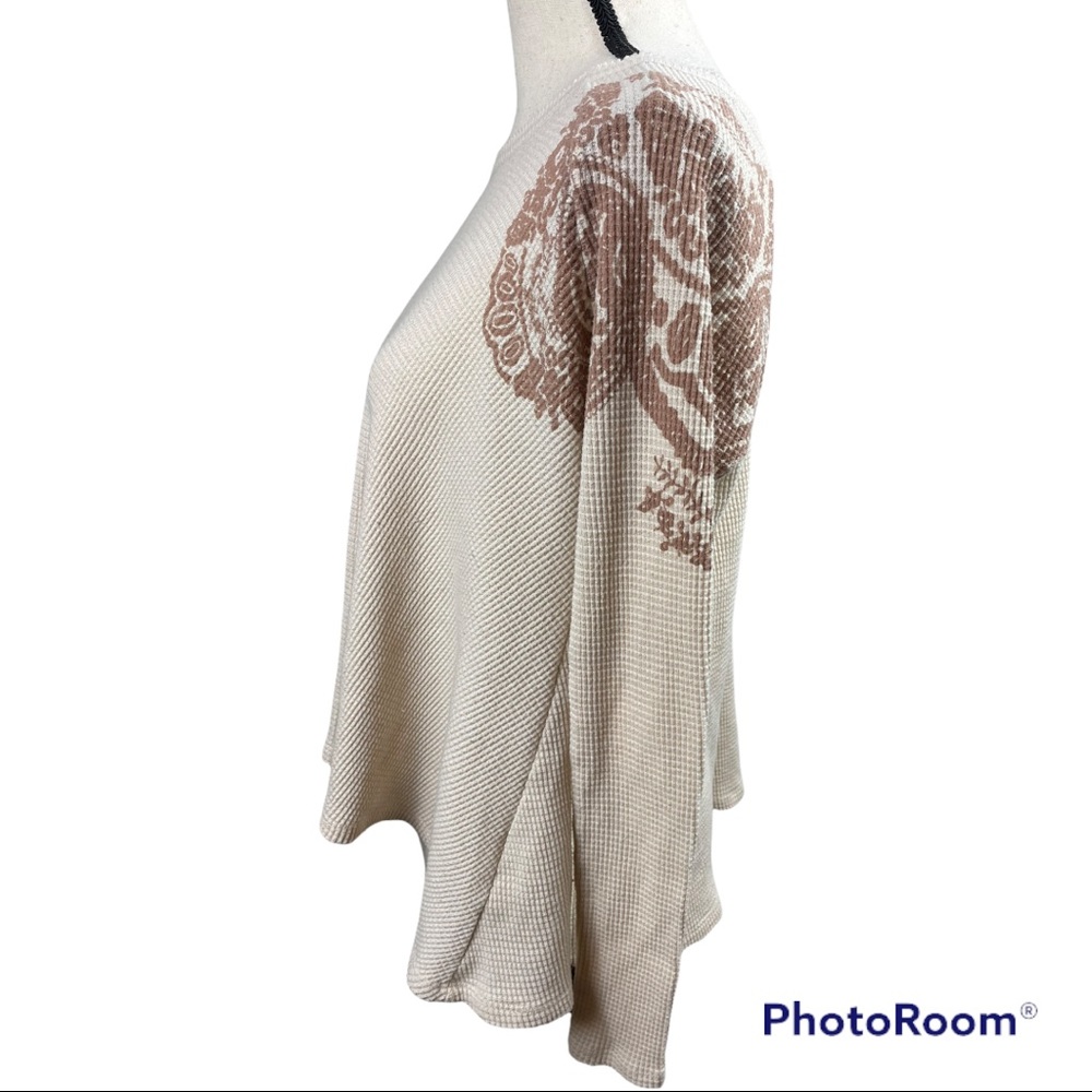 Free People Cream Henna Tattoo Boho Swing Thermal - Picture 5 of 12
